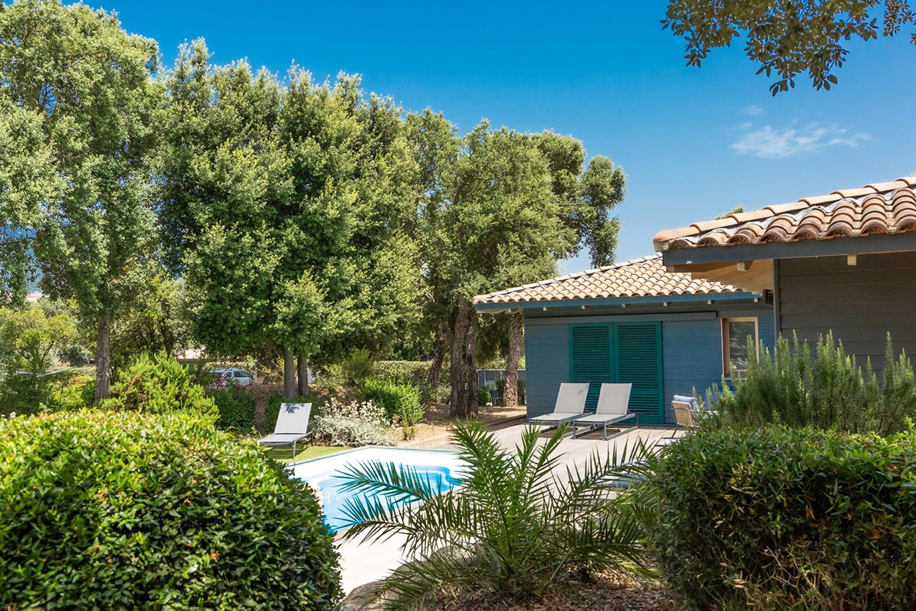 Les Arbousiers — garden pool, villa with a private pool in Figari