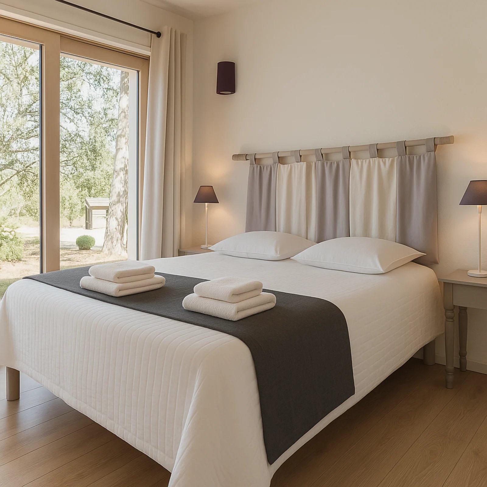 Les Arbousiers — bedroom parentale, villa with a private pool in Figari