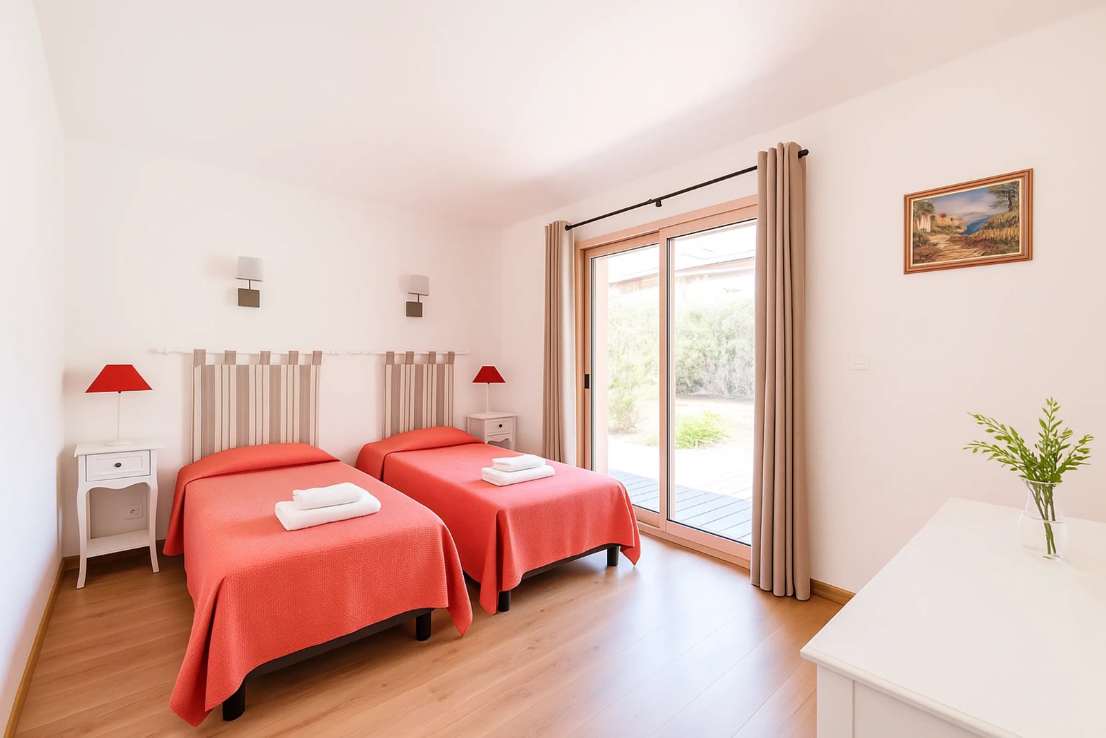 Les Citronniers — Schlafzimmer Twin, Villa mit privatem Pool in Figari