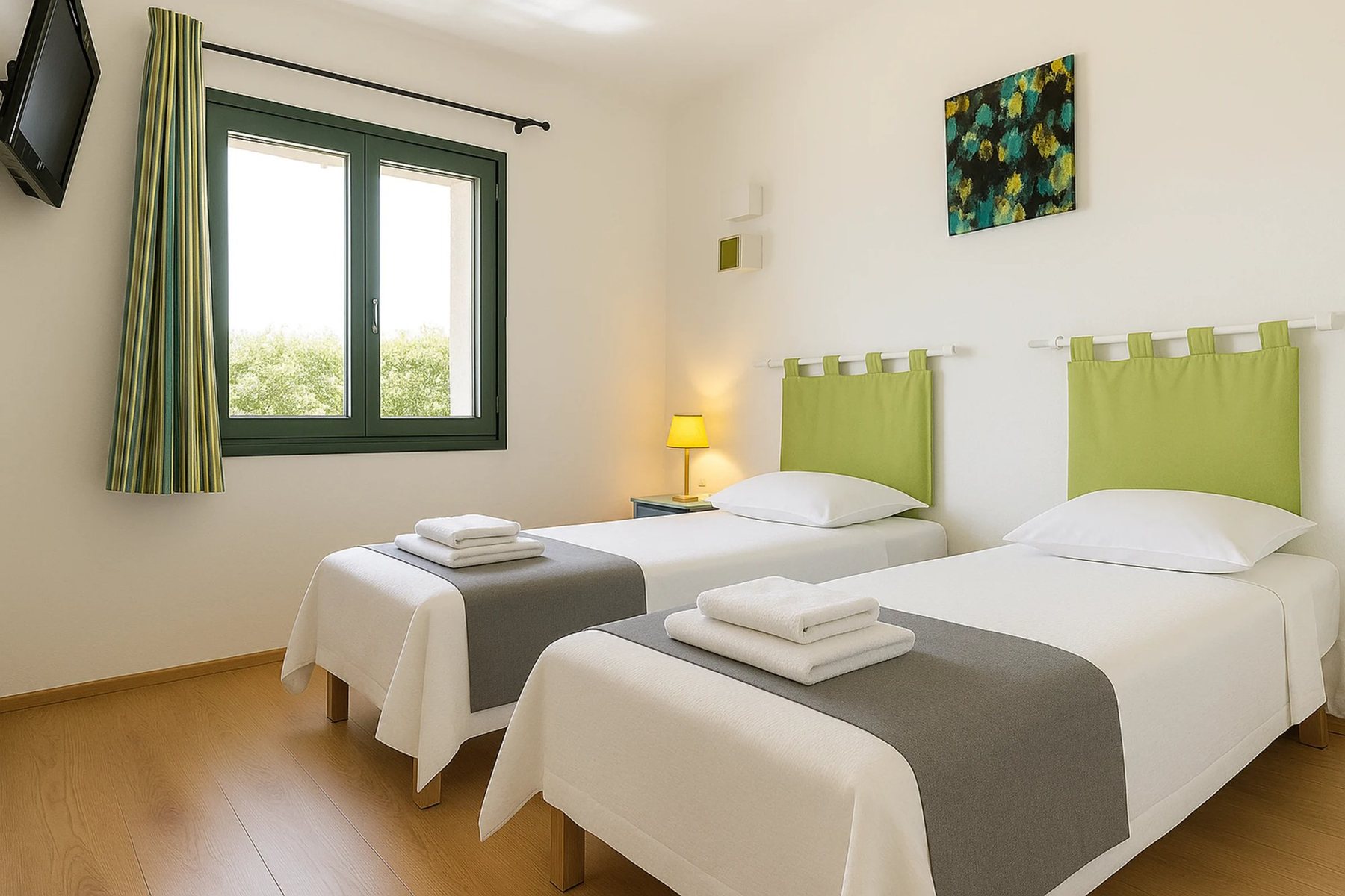 Les Figuiers — chambre jumeaux, villa avec piscine privée à Figari