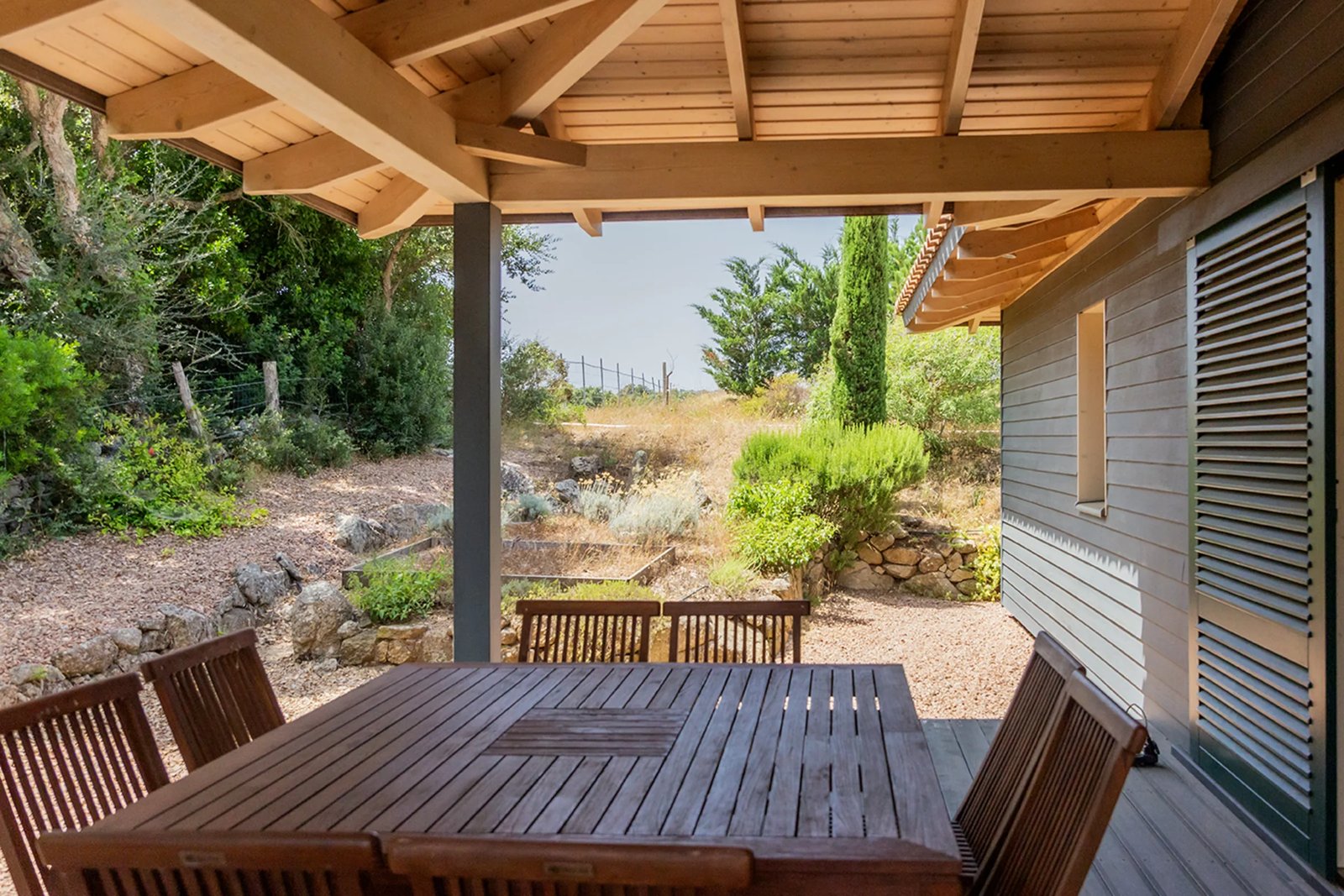 Les Myrtes — terrace covered, villa with a private pool in Figari