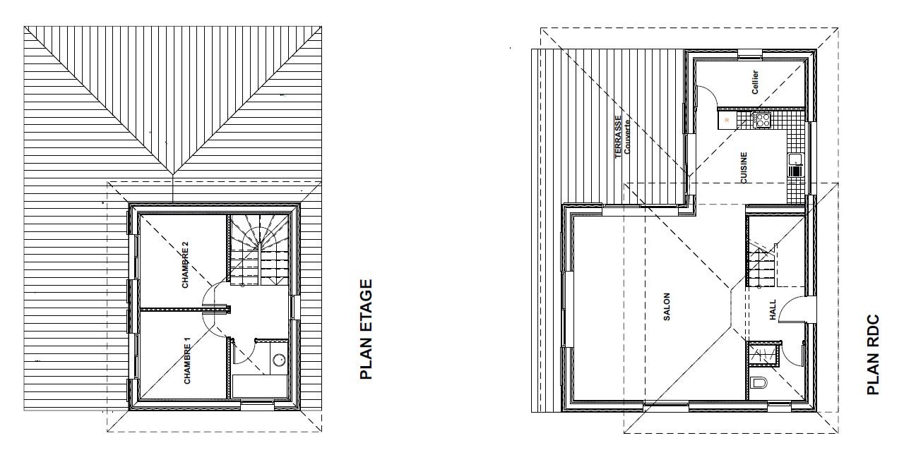 Les Oliviers — floor plan villa, villa with a private pool in Figari