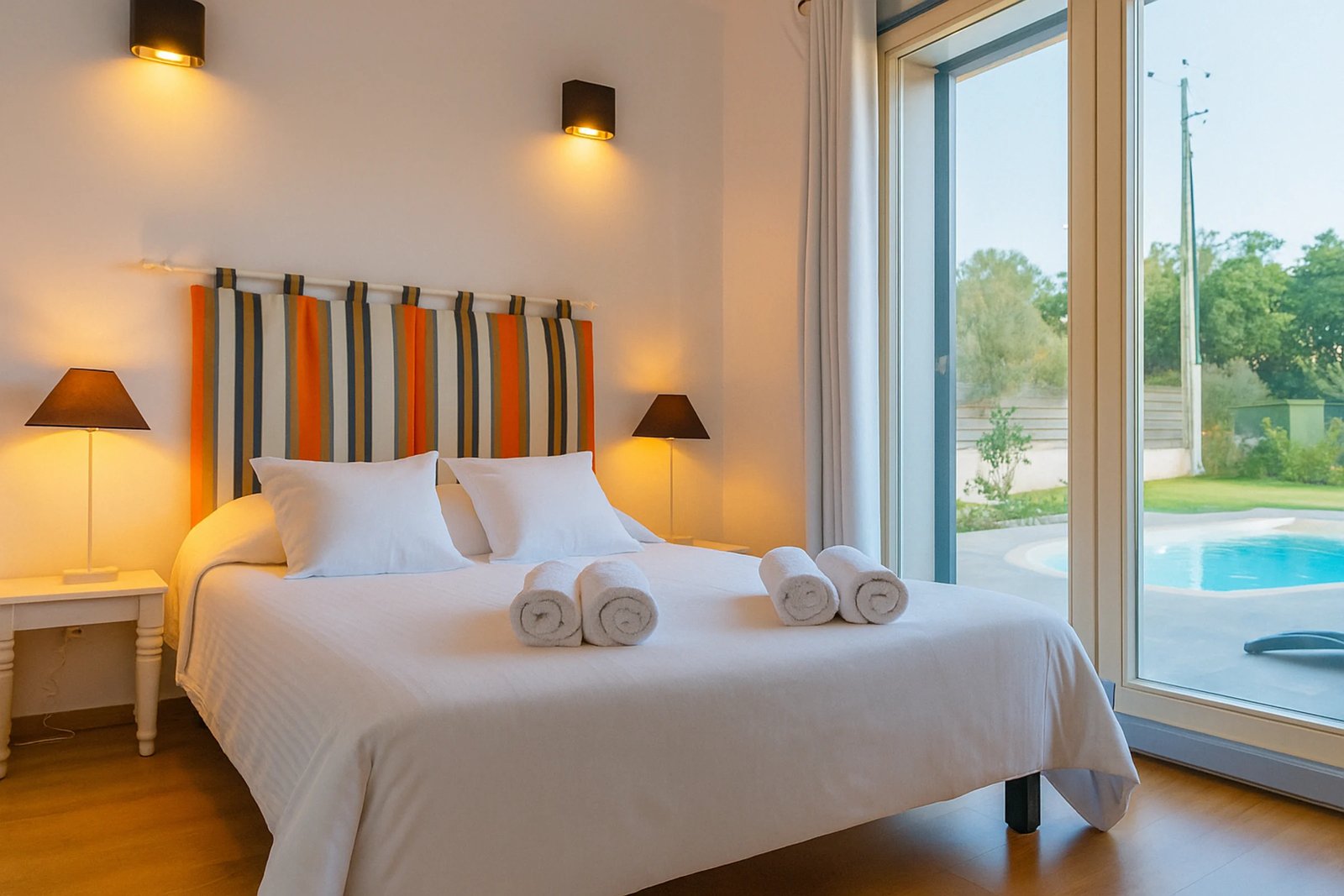 Les Orangers — bedroom 2, villa with a private pool in Figari